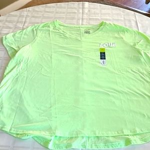 Womens 3X v neck short sleeve shirt